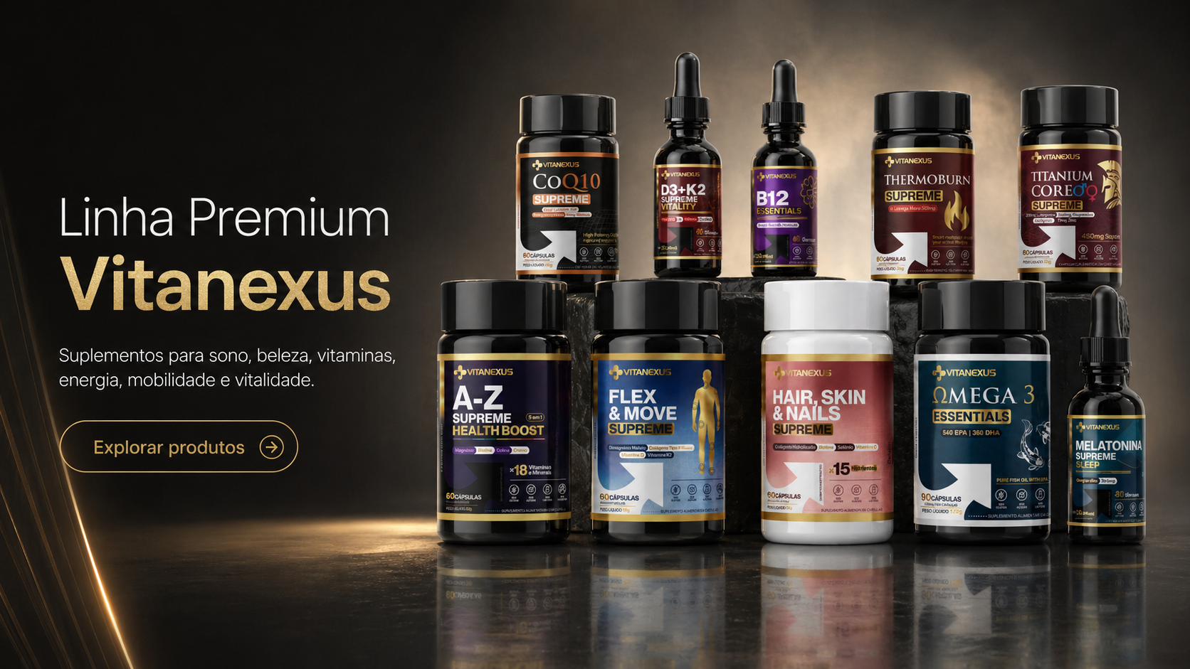 Linha premium de suplementos Vitanexus